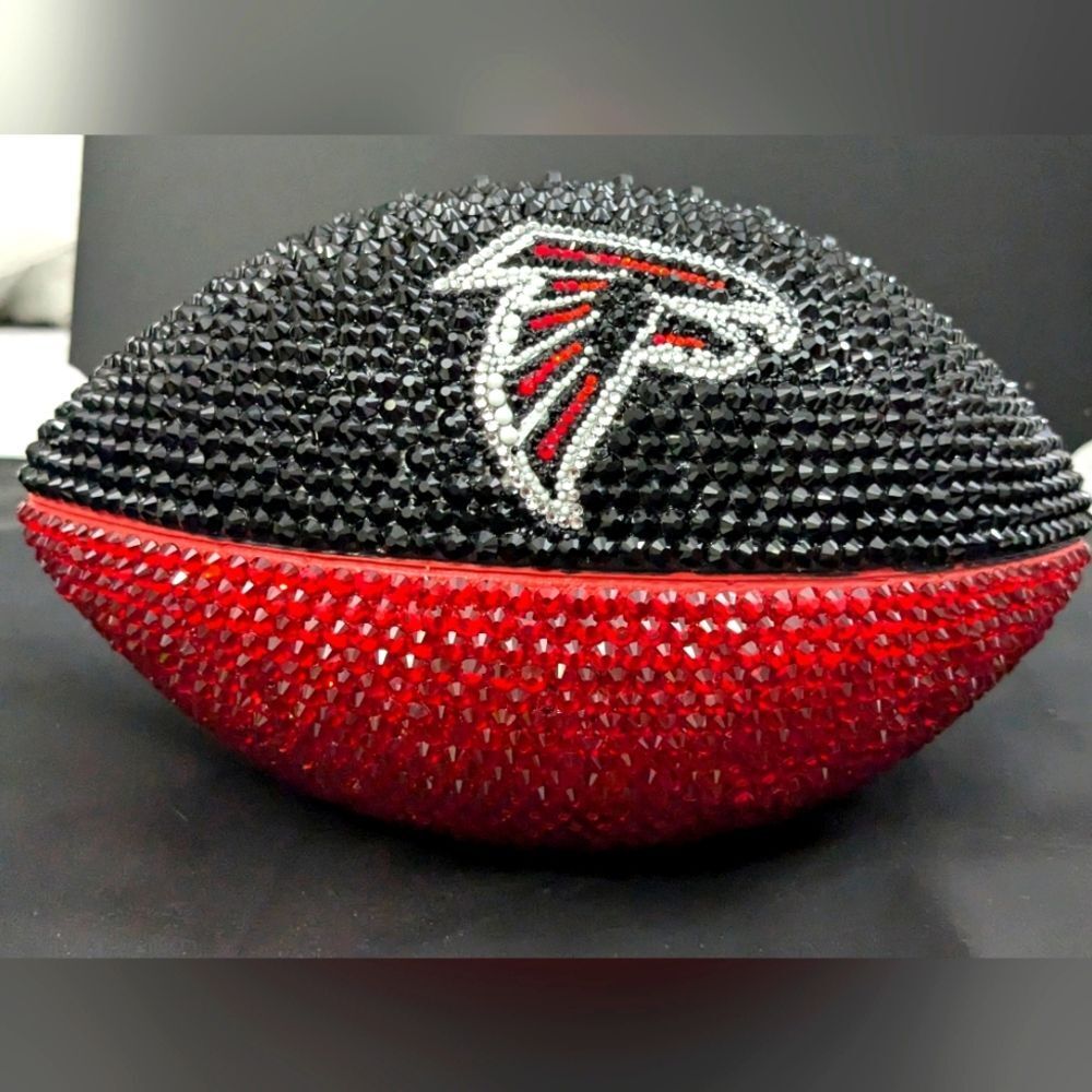 Custom blinged out youth size football - Atlanta Falcons